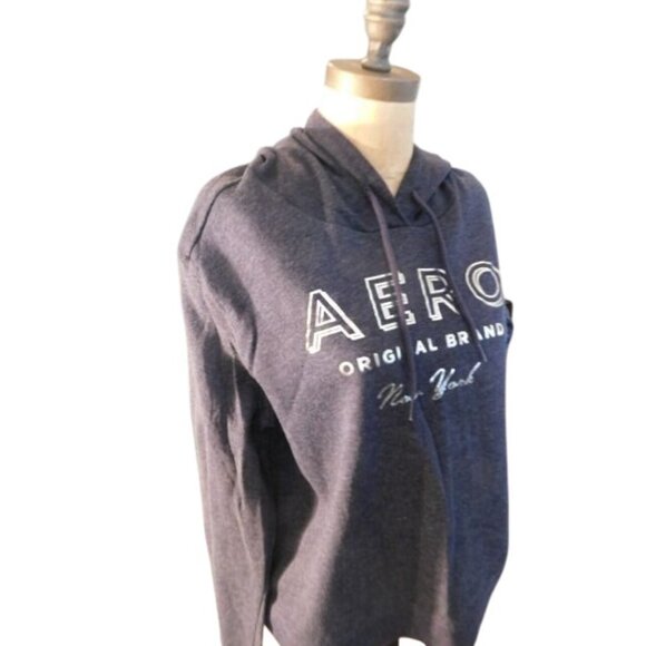 Aeropostale Size L Large Cropped Hoodie Sweatshirt Style Top - Picture 2 of 2